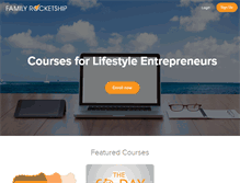 Tablet Screenshot of lifestylebusiness101.com